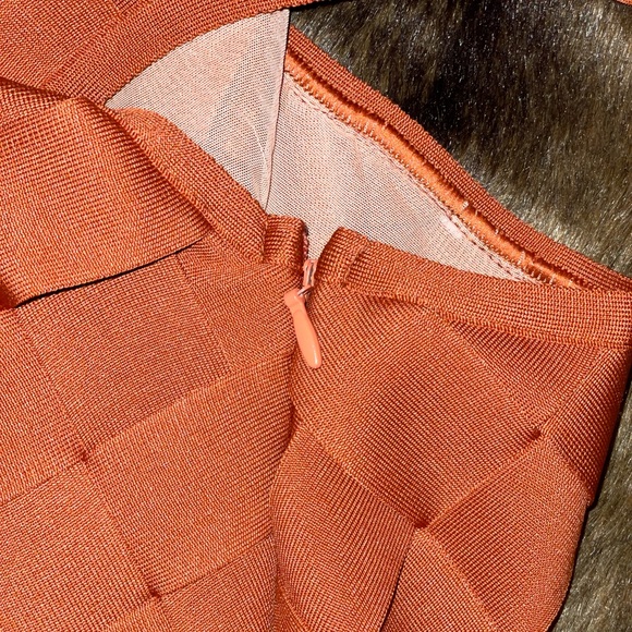 Orange midi dress - Picture 8 of 9